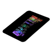 De naam Austin in 3D-lichten Magneet (Linkerzijde)