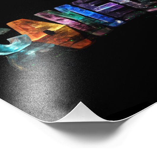 De naam Cameron in Fancy letters Foto Afdruk (Hoek)