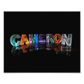 De naam Cameron in Fancy letters Foto Afdruk (Voorkant)