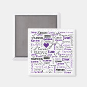 De naam Carson Magnet (Voorkant / Achterkant)