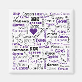 De naam Carson Magnet (Voorkant)