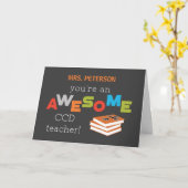 De naam CCD-leerlingenevaluatiedag personaliseren Kaart (Gele Bloem)