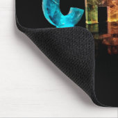 De naam Chris in 3D Lichten Muismat (Hoek)