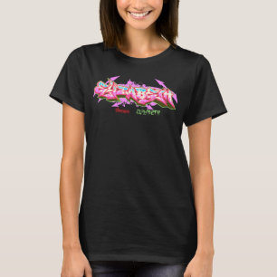 De naam Elizabeth op graffiti T-shirt