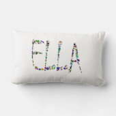 De naam ELLA met Gemstenen Kussen (Achterkant)