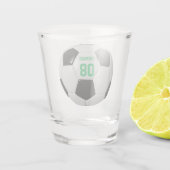 De Naam en het Aantal van het Football van de Voet Shot Glas (Achterkant)