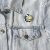 De Naam en het Aantal van het Team van het Ronde Button 3,2 Cm (In situ)