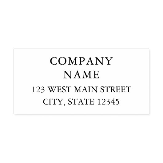 De Naam en het Adres van de Terugkeer van het bedr Zelfinktende Stempel (Design)