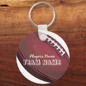 De Naam en het Football van het Aantal van de spel Sleutelhanger (Voorkant)