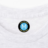 De naam en het monogram van het kind van DIY op kl Labels (Aangebracht)