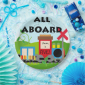 De naam en veroudert allen aan boord van de papieren bordje (Feest)