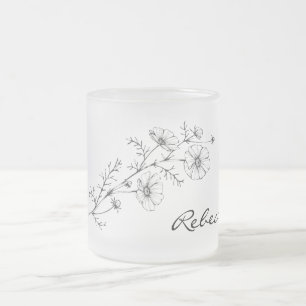 De naam Floral Frosted Mok personaliseren