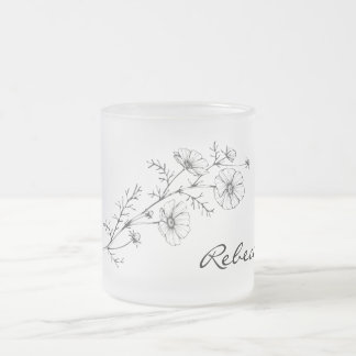 De naam Floral Frosted Mok personaliseren
