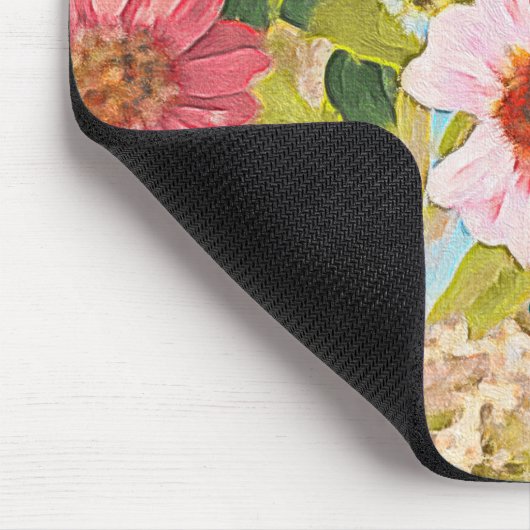 De naam Gepersonaliseerde Roze Coneflower Green Le Muismat (Hoek)