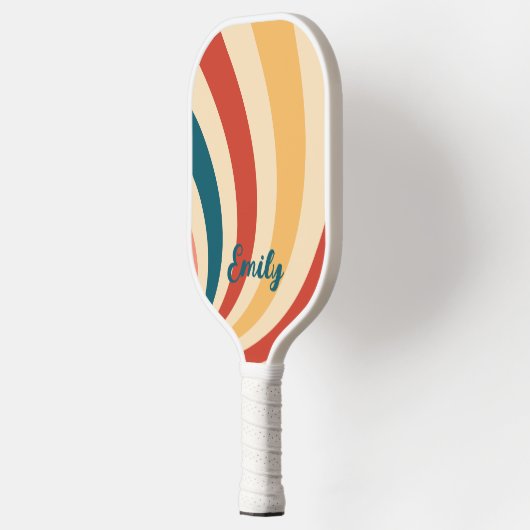 De naam Groovy Pattern Pickleball Paddle (Links)