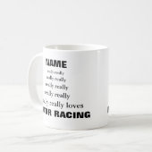 De naam houdt echt van de Modus Racing Koffiemok (Voorkant links)