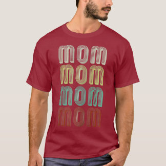 De naam I Mom in Funny Retro Dico Gift T-shirt
