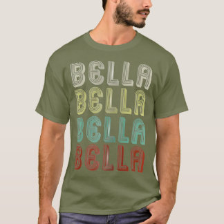 De naam is Bella in Retro Disco Funny T-shirt
