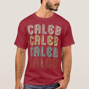De naam is Caleb in Funny Retro Disco T-shirt