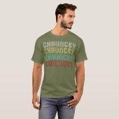 De naam is Chauncey in het grappige retro Mannen T-shirt (Voorkant volledig)
