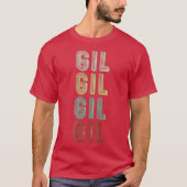 De naam is Gil in Funny Retro  Disco T-shirt (Voorkant)
