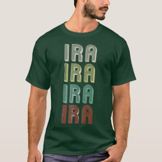 De naam is Ira in retro  disco T-shirt