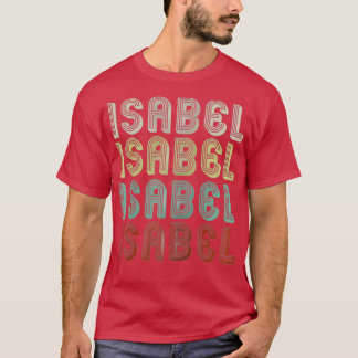 De naam is Isabel in Retro Disco Funny T-shirt