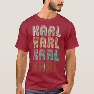 De naam is Karl in Funny Retro Disco T-shirt