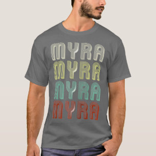 De naam is Myra in Funny Retro Disco T-shirt