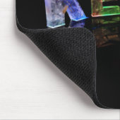 De naam Kevin in 3D-lichten (foto) Muismat (Hoek)