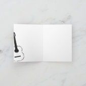 De naam Kimberly van de douane - de Gitaar dankt u Bedankkaart (Binnen)