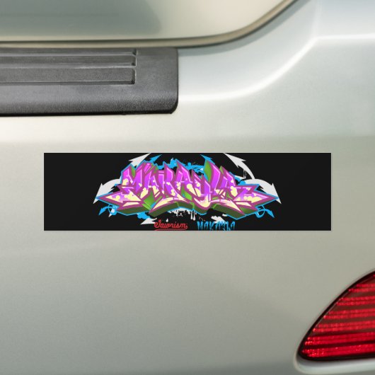 De naam Makayla in graffiti-Bumpersticker Bumpersticker (Op auto)