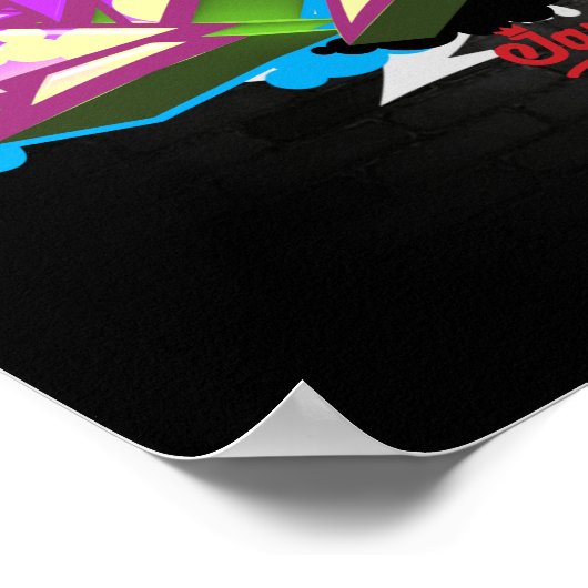 De naam Makayla in graffiti Poster (Hoek)