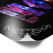 De naam Maya in 3D-lichten (foto) Foto Afdruk (Hoek)