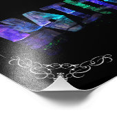 De naam Nathan - Naam in lichten (Foto Foto Afdruk (Hoek)