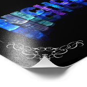 De naam Nicholas - Naam in lichten (foto) Foto Afdruk (Hoek)