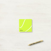 De Naam of de Tekst van de Speler van de Tennis va Post-it® Notes (Op bureau)