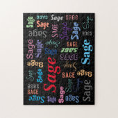 De Naam of het Bericht van de Y in Vele Stijlen en Legpuzzel (Verticaal)