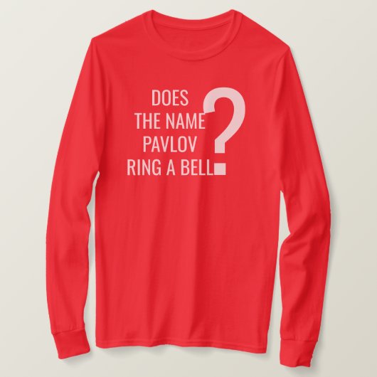 De naam Pavlov Ring a Bell T-shirt (Design voorkant)