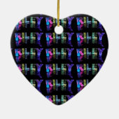 De naam Riley in 3D Lichten (Foto) Keramisch Ornament (Achterkant)