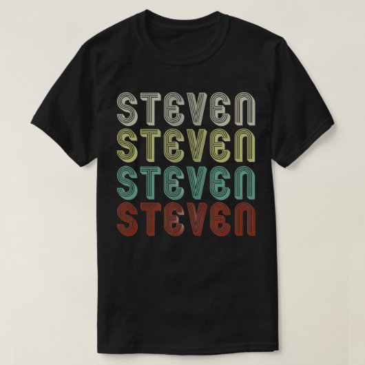 De naam staat vast in Retro Disco T-shirt (Design voorkant)
