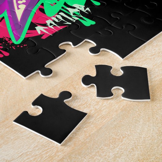 De naam Taylor in graffiti-Puzzle Legpuzzel (Zijkant)