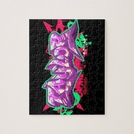 De naam Taylor in graffiti-Puzzle Legpuzzel (Verticaal)