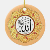 De naam van Allah door Hafiz Osman Keramisch Ornament (Achterkant)