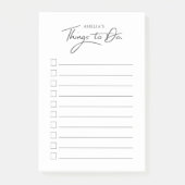 De naam van de douane dingen-aan-do-lijst | post-it® notes (Voorkant)