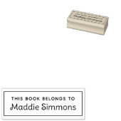 De naam van de douane dit Boek behoort tot de Kind Rubberstempel (Gestempeld)