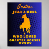 De naam van de douane enkel een Meisje dat van Qua Poster (Voorkant)