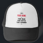 De naam van de douane het Man de mythe van de Lege Trucker Pet<br><div class="desc">De naam van de douane het Man de mythe van de Legende Gift</div>