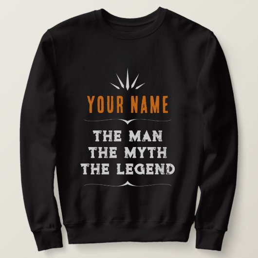 De naam van de douane het Man Myth Legend Persoonl Trui (Design voorkant)