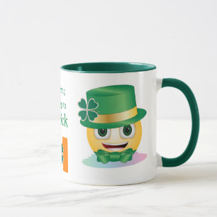 De Naam van de douane Irish Emoji met Pet en de Mo Mok